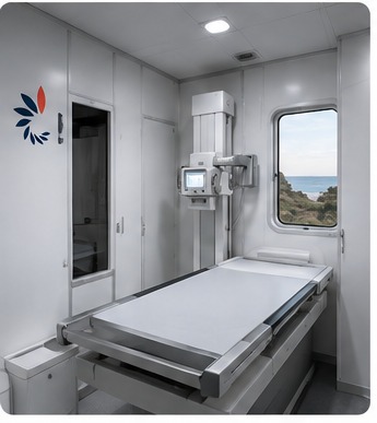Interior of the Insite Radiology mobile X-ray suite
